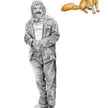 drawings-Man-With-Fox-(portraits-series)